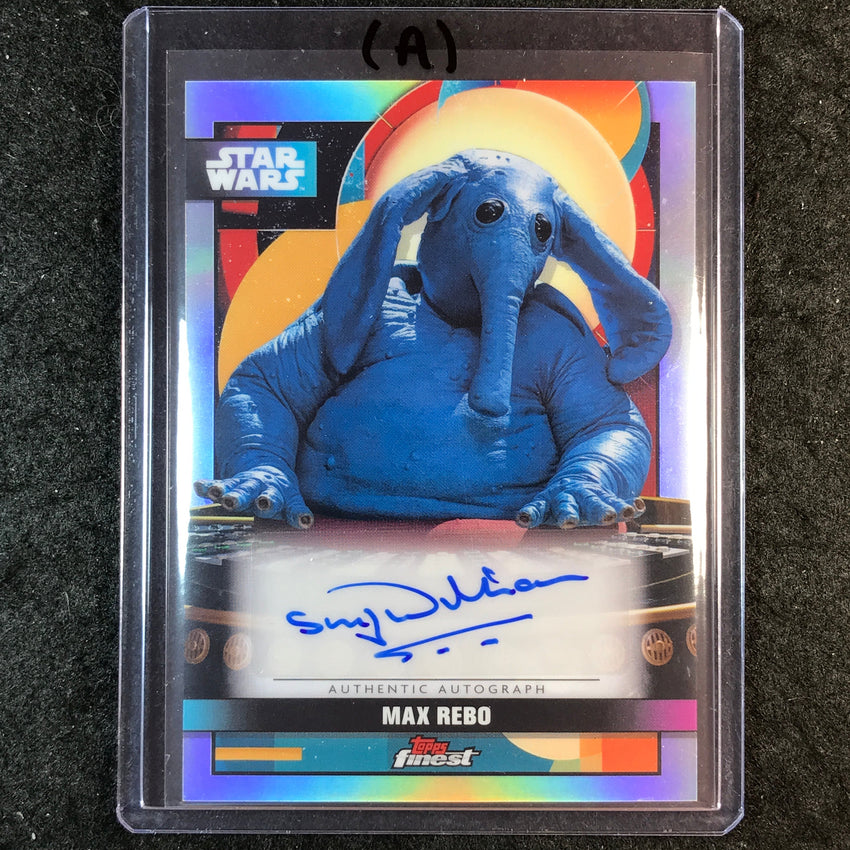 2025 Star Wars Smugglers Outpost SIMON WILLIAMSON MAX REBO Finest Auto #SW (A)