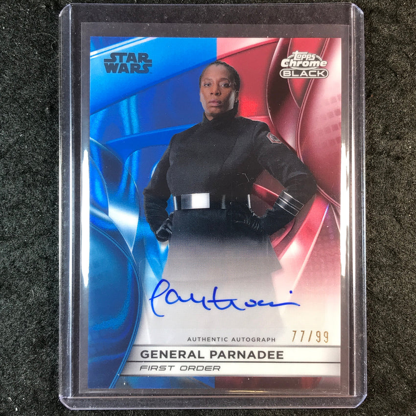 2025 Star Wars Smugglers Outpost TANYA MOODIE AS PARNADEE Chrome Auto 77/99