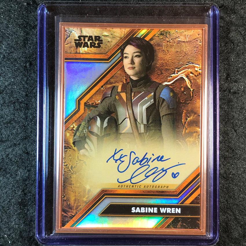2025 Star Wars Smugglers Outpost BORDIZZO SABINE WREN Cortosis Metal Auto 65/99