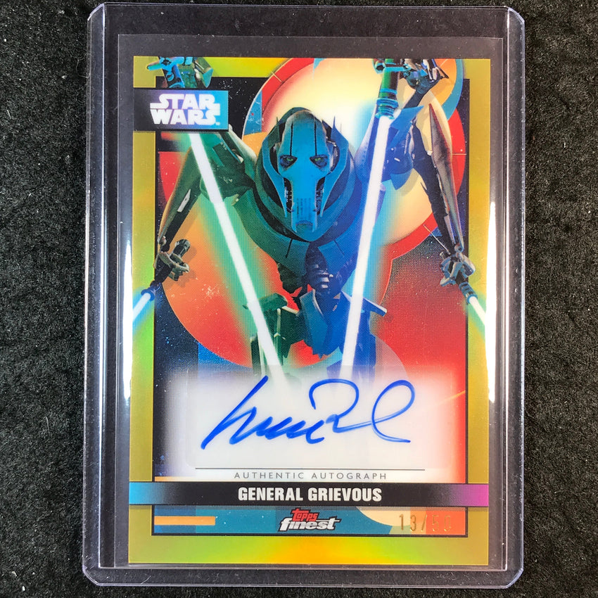 2025 Star Wars Smugglers Outpost MATTHEW WOOD AS GENERAL GRIEVOUS Finest Auto Gold 13/50