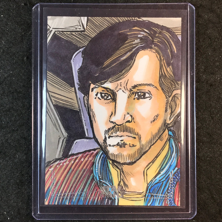 2025 Star Wars Smugglers Outpost CASSIAN ANDOR Sketch 1/1 ELVIN A. HERNANDEZ