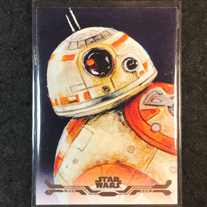 2025 Topps Star Wars Smugglers Outpost BB-8 Stellar Art Card #9