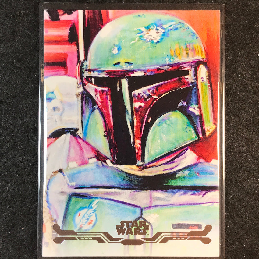 2025 Topps Star Wars Smugglers Outpost BOBA FETT Stellar Art Card #13
