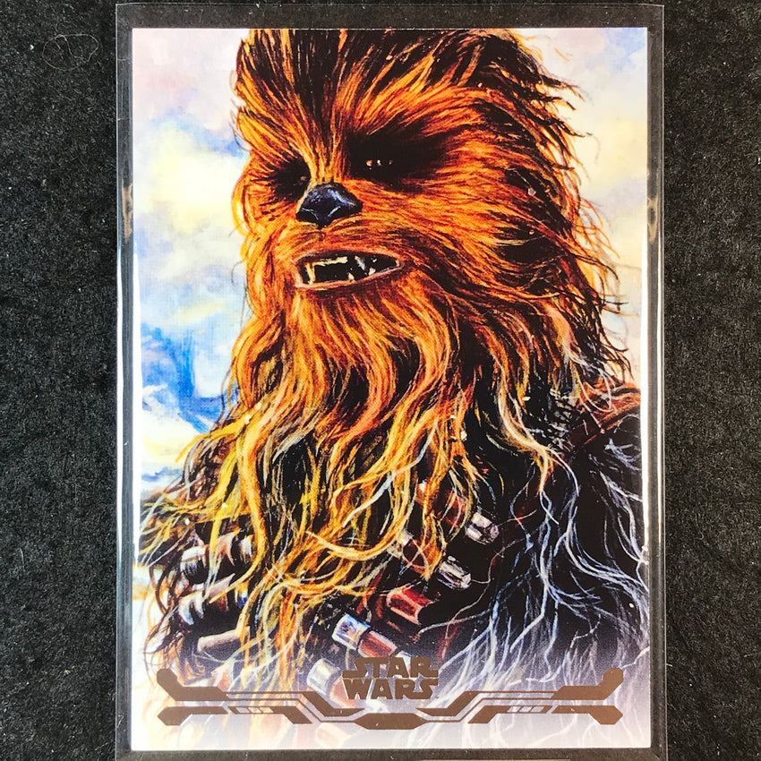 2025 Topps Star Wars Smugglers Outpost CHEWBACCA Stellar Art Card #20