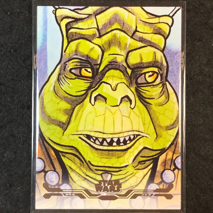 2025 Topps Star Wars Smugglers Outpost CIDDARIN SCALEBACK Stellar Art Card #22
