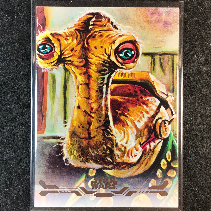 2025 Topps Star Wars Smugglers Outpost MAYOR MOK SHAIZ Stellar Art Card #65