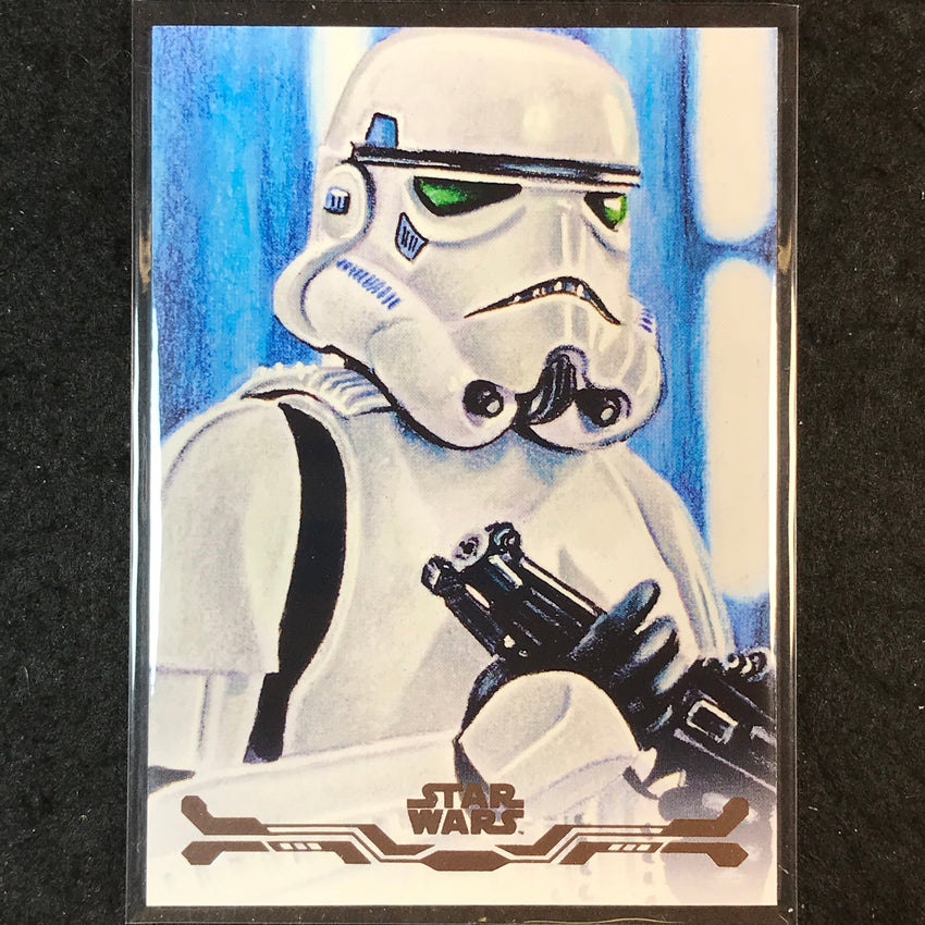 2025 Topps Star Wars Smugglers Outpost STORMTROOPER Stellar Art Card #89