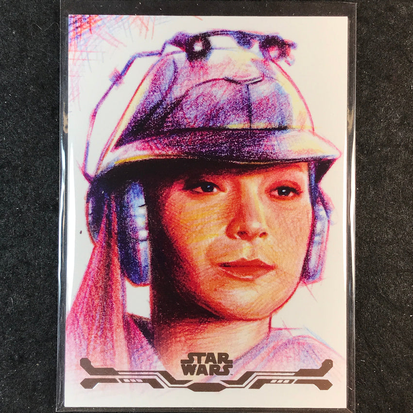 2025 Topps Star Wars Smugglers Outpost ZAM WESELL Stellar Art Card #99