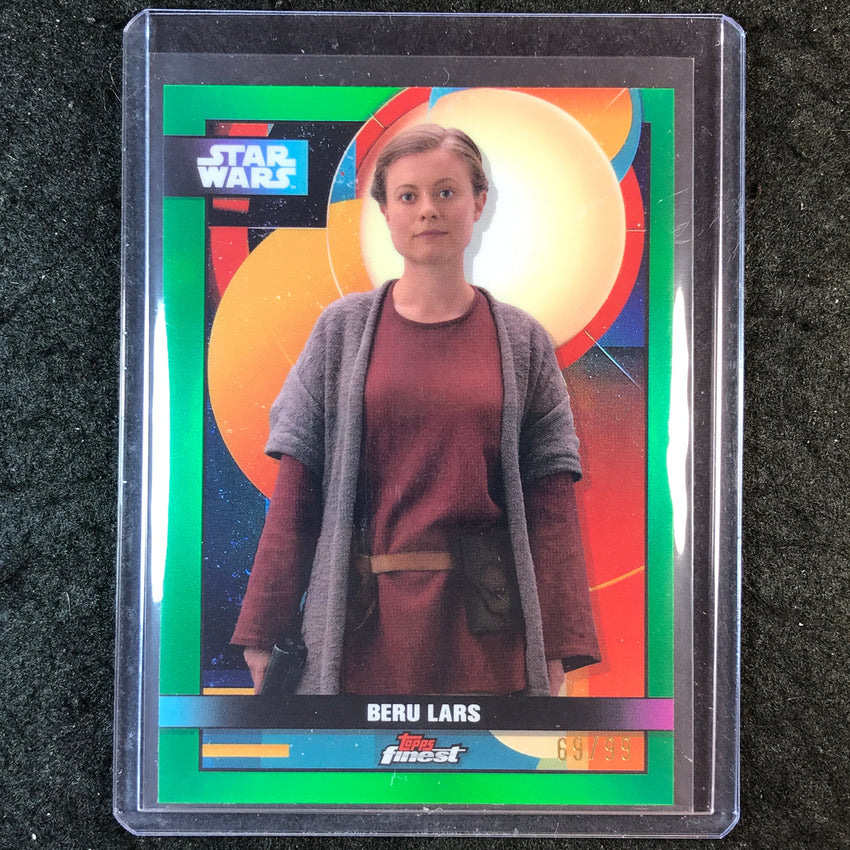 2025 Topps Star Wars Smugglers Outpost BERU LARS Finest Green 69/99 #17