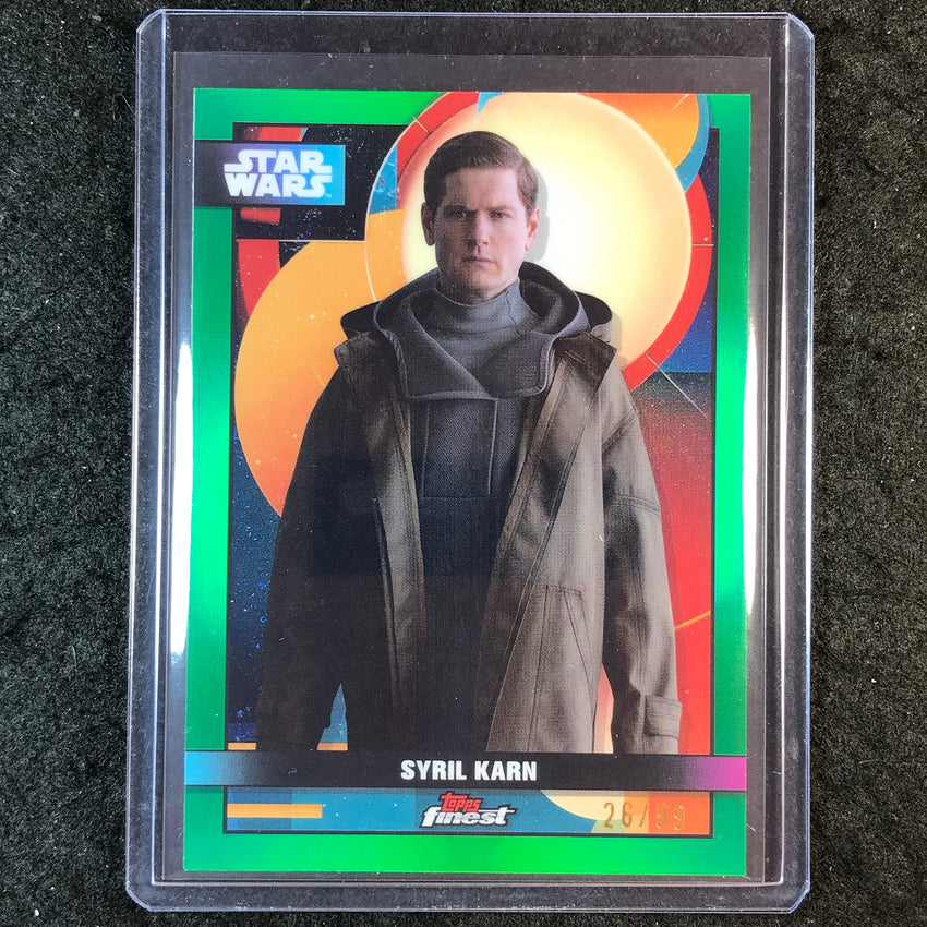 2025 Topps Star Wars Smugglers Outpost SYRIL KARN Finest Green 26/99 #23