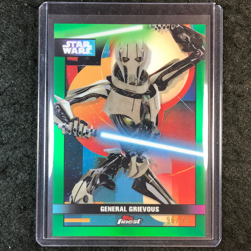 2025 Topps Star Wars Smugglers Outpost GENERAL GRIEVOUS Finest Green 96/99 #70