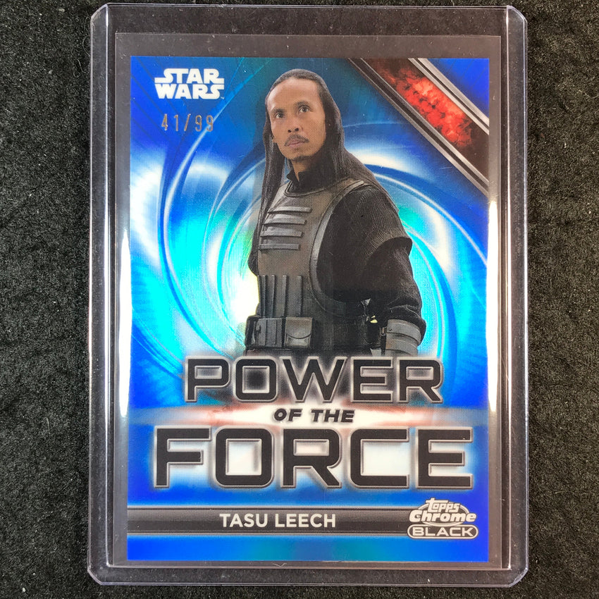 2025 Star Wars Smugglers Outpost TASU LEECH Power of the Force Blue 41/99 #11