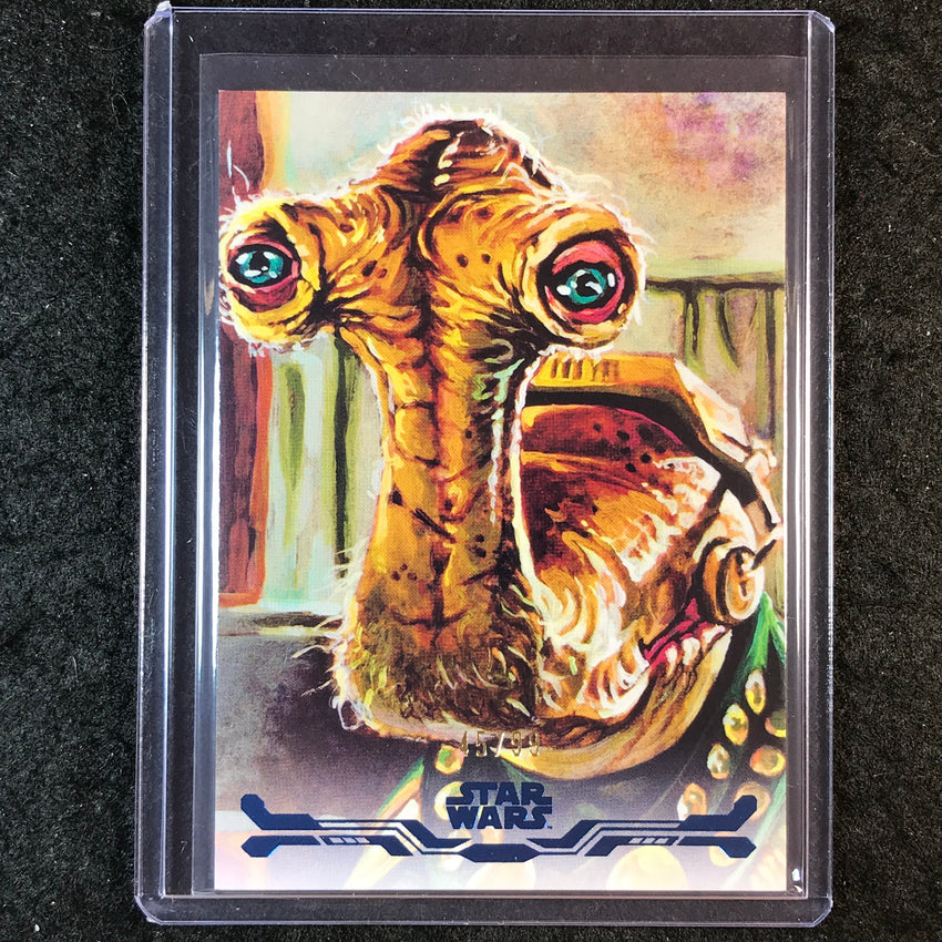 2025 Star Wars Smugglers Outpost MAYOR MOK SHAIZ Stellar Art Card Blue 45/99 #65