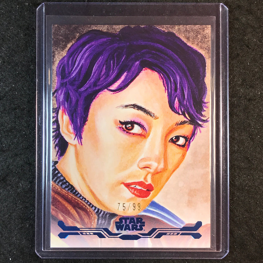 2025 Star Wars Smugglers Outpost SABINE WREN Stellar Art Card Blue 75/99 #80
