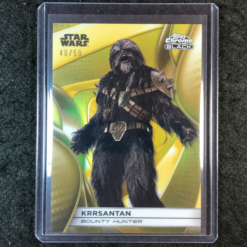 2025 Topps Star Wars Smugglers Outpost KRRSANTAN Chrome Black Gold 40/50