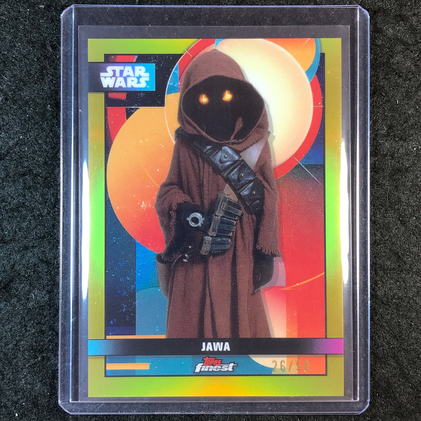 2025 Topps Star Wars Smugglers Outpost JAWA Finest Gold 26/50