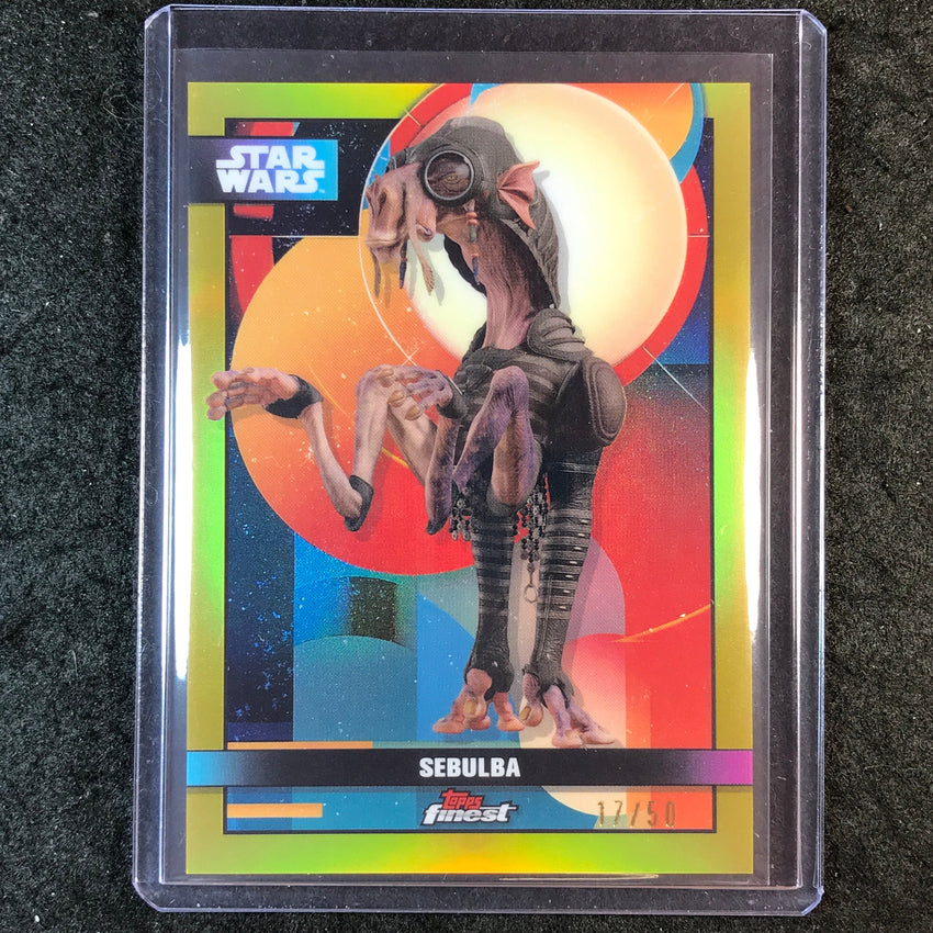2025 Topps Star Wars Smugglers Outpost SEBULBA Finest Gold 17/50