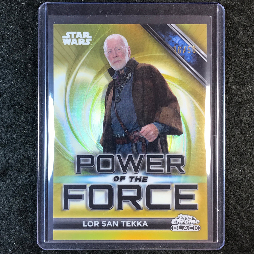 2025 Star Wars Smugglers Outpost LOR SAN TEKKA Power of the Force Gold 16/50