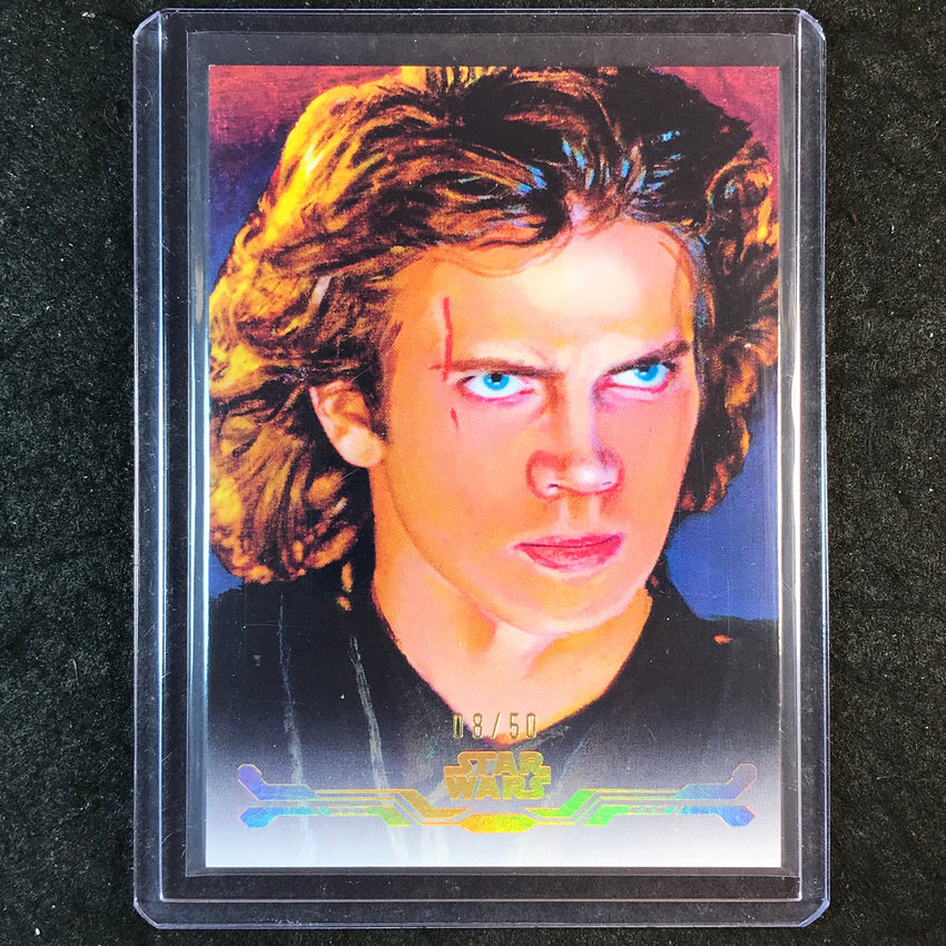 2025 Star Wars Smugglers Outpost ANAKIN SKYWALKER Stellar Art Card Gold 8/50