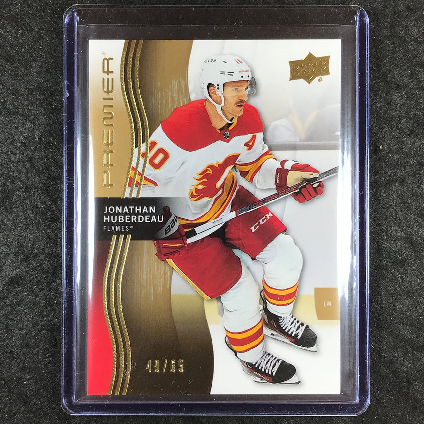 2023-24 Premier NHL JONATHAN HUBERDEAU Base Gold 49/65 #42