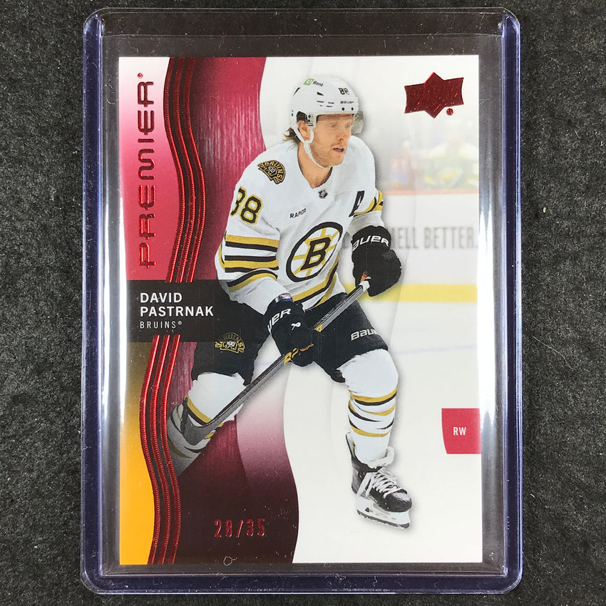 2023-24 Premier NHL DAVID PASTRNAK Base Ruby 28/35 #79