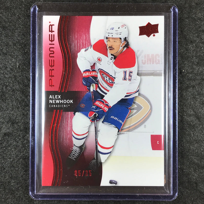 2023-24 Premier NHL ALEX NEWHOOK Base Ruby 5/35 #74
