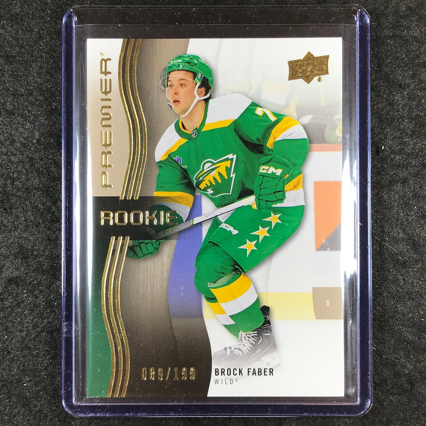 2023-24 Premier NHL BROCK FABER Rookie Base Bronze 89/199 #104