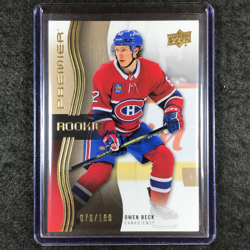 2023-24 Premier NHL OWEN BECK Rookie Base Bronze 76/199 #122