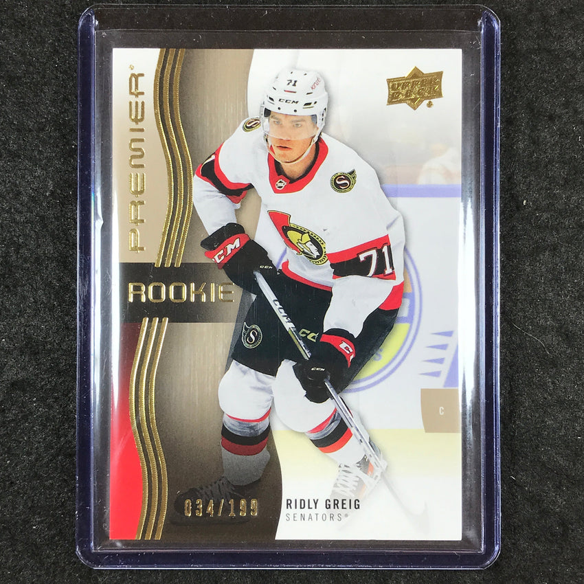 2023-24 Premier NHL RIDLY GREIG Rookie Base Bronze 34/199 #127
