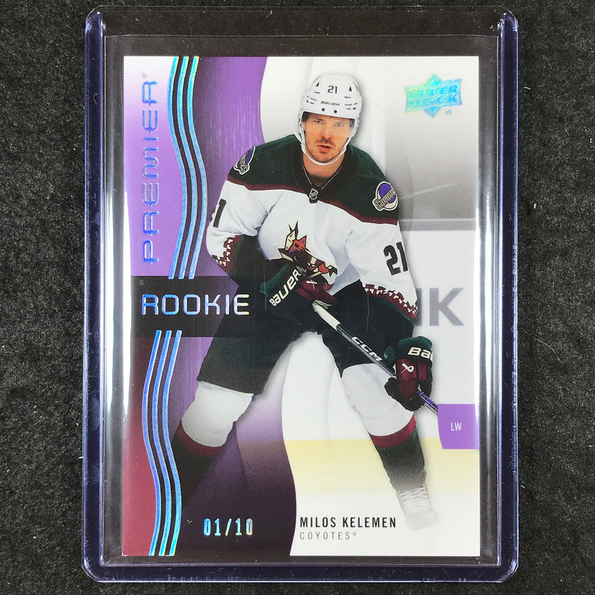 2023-24 Premier NHL MILOS KELEMEN Rookie Base Purple 1/10 #132