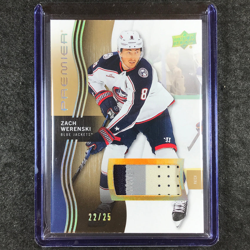 2023-24 Premier NHL ZACH WERENSKI Base Premium Patch Gold 22/25 #88