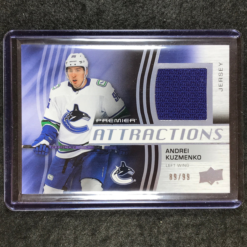 2023-24 Premier NHL ANDREI KUZMENKO Attractions Jersey Relic 89/99