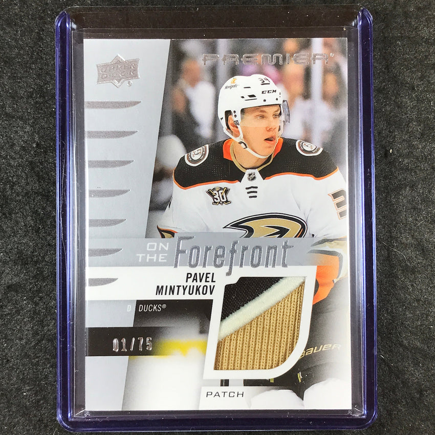 2023-24 Premier NHL PAVEL MINTYUKOV On the Forefront Rookie Patch 1/75