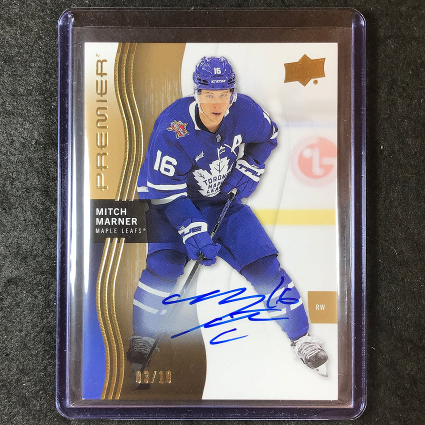 2023-24 Premier NHL MITCH MARNER Base Auto Gold 3/10 #66