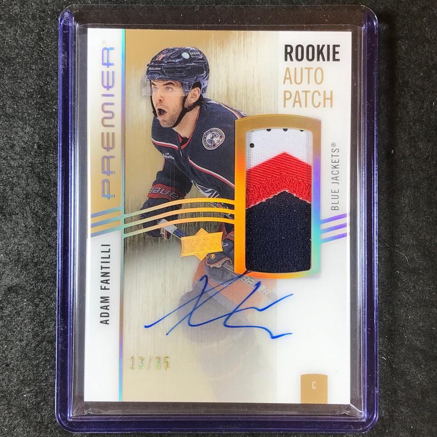 2023-24 Premier NHL ADAM FANTILLI Rookie Patch Auto Acetate Gold 13/35