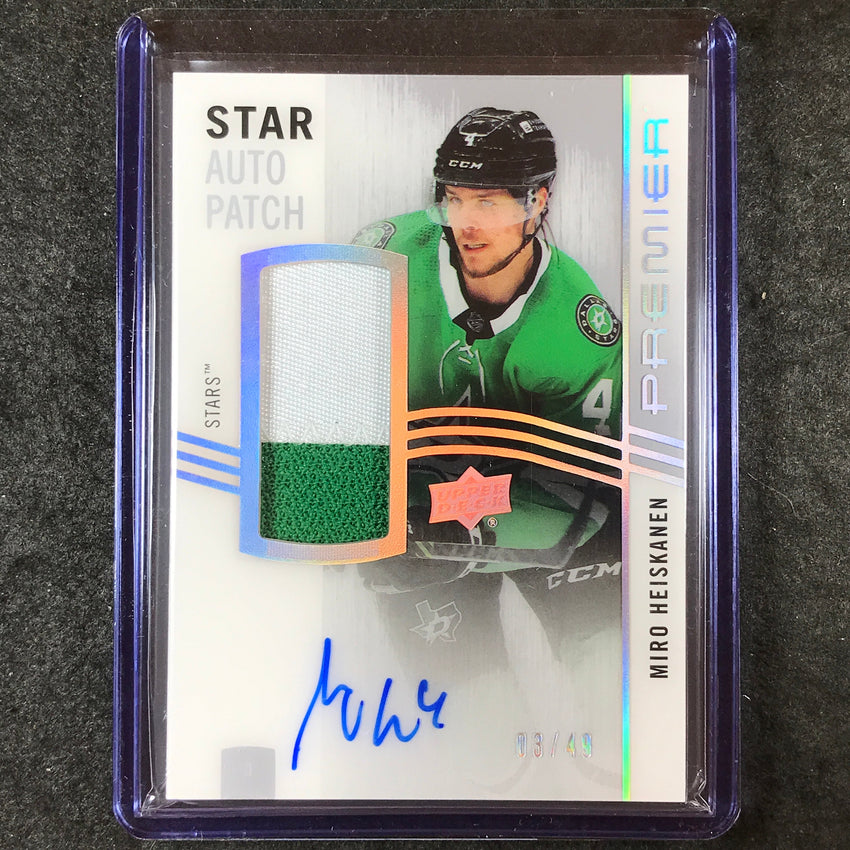 2023-24 Premier NHL MIRO HEISKANEN Star Auto Patch Acetate 3/49