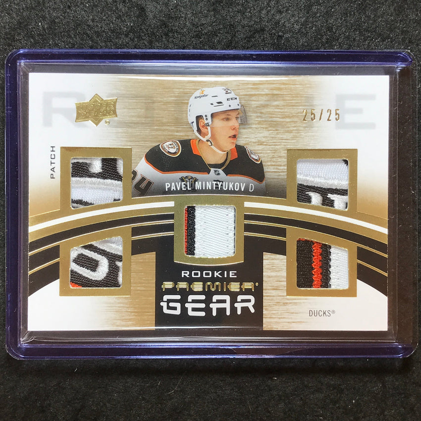 2023-24 Premier NHL PAVEL MINTYUKOV Rookie Premier Gear Relic Gold 25/25