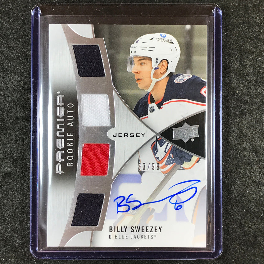 2023-24 Premier NHL BILLY SWEEZEY Rookie Patch Auto Quad 33/99 #BS