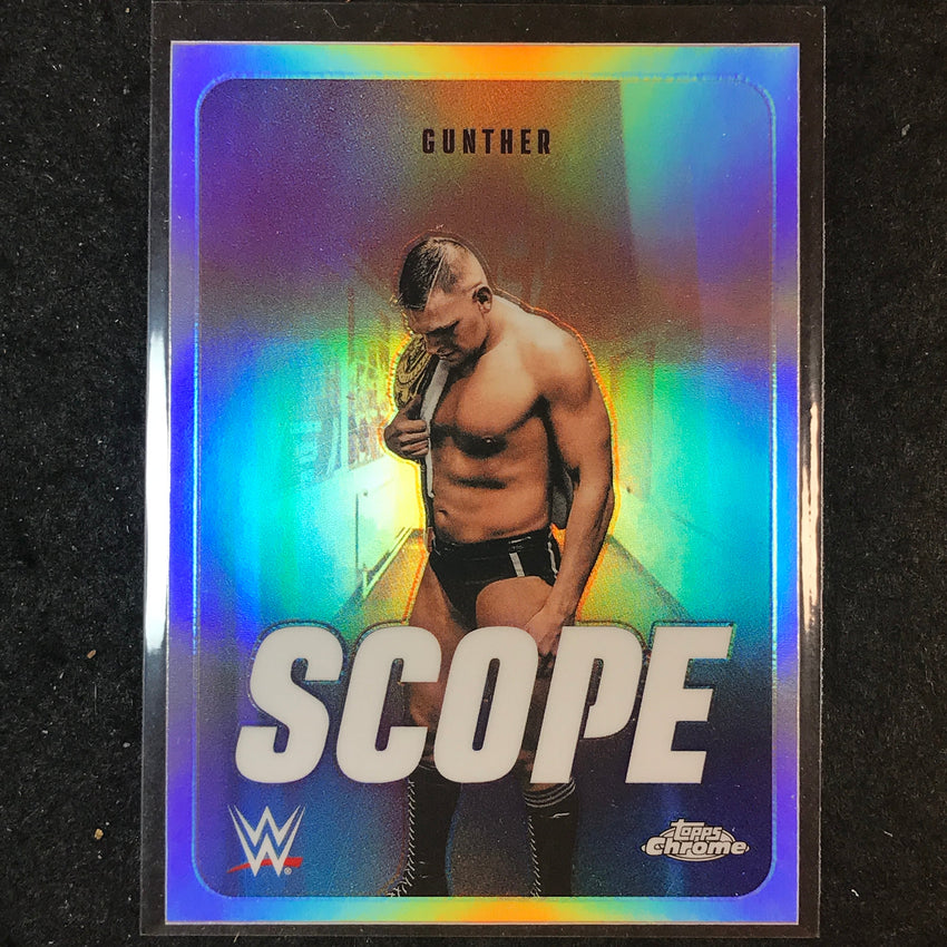 2026 Topps Chrome WWE GUNTHER Scope Refractor #SCO-11