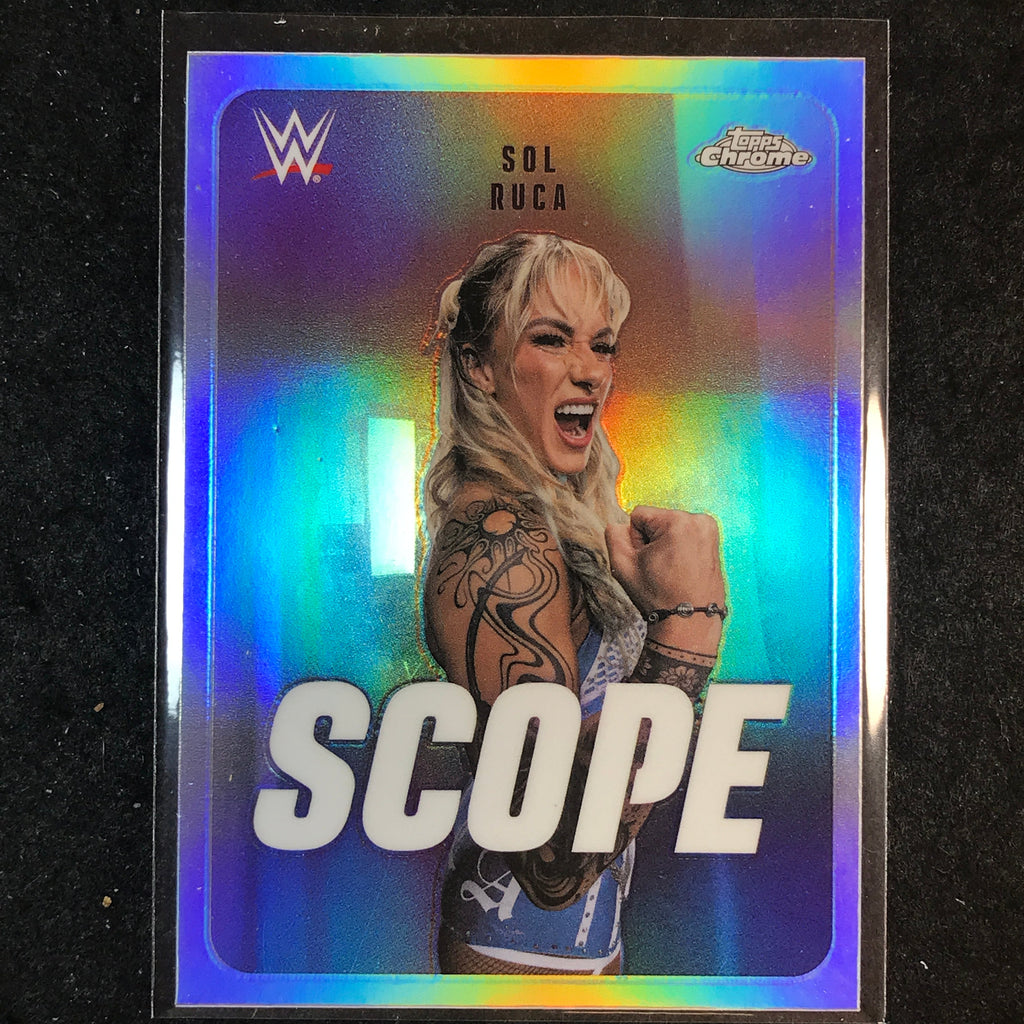 Sol Ruca Topps 2026 Topps Chrome WWE SOL RUCA Scope Refractor #SCO-17 – Cherry ...