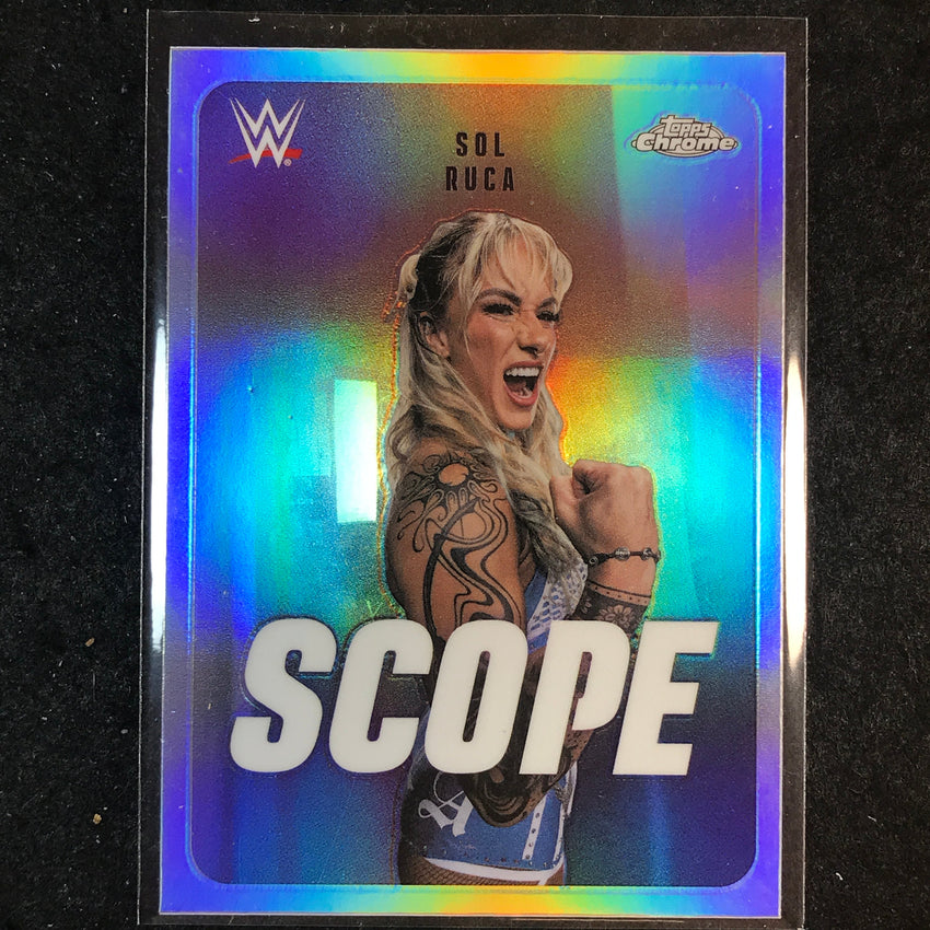 2026 Topps Chrome WWE SOL RUCA Scope Refractor #SCO-17