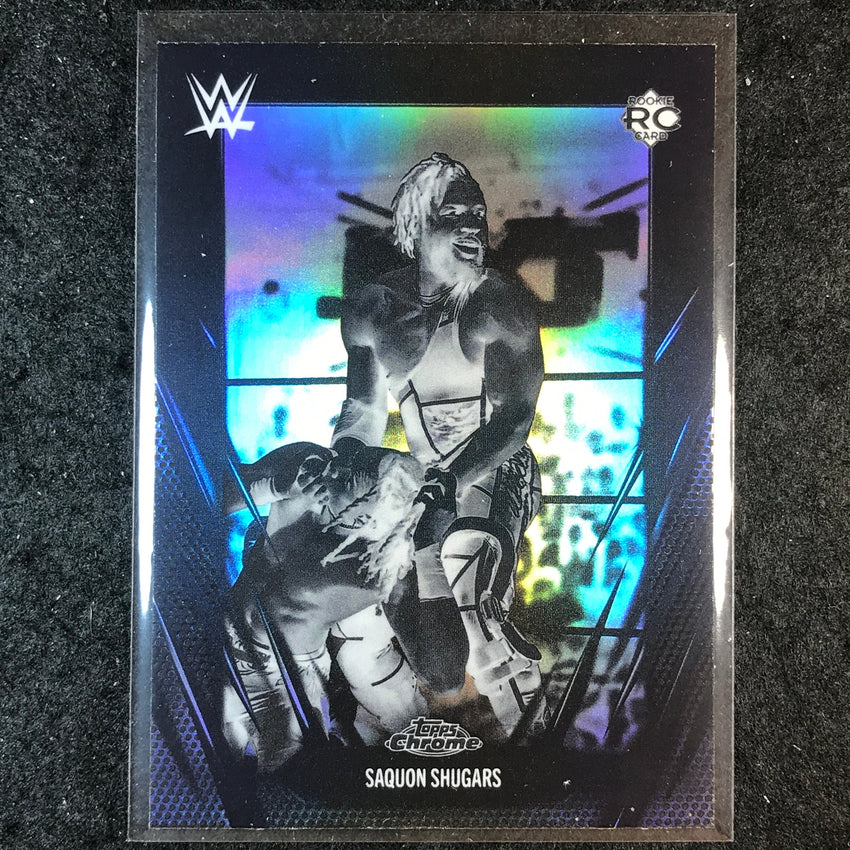 2026 Topps Chrome WWE SAQUON SHUGARS Rookie Base Negative #154