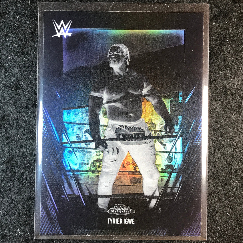2026 Topps Chrome WWE TYRIEK IGWE Base Negative #190
