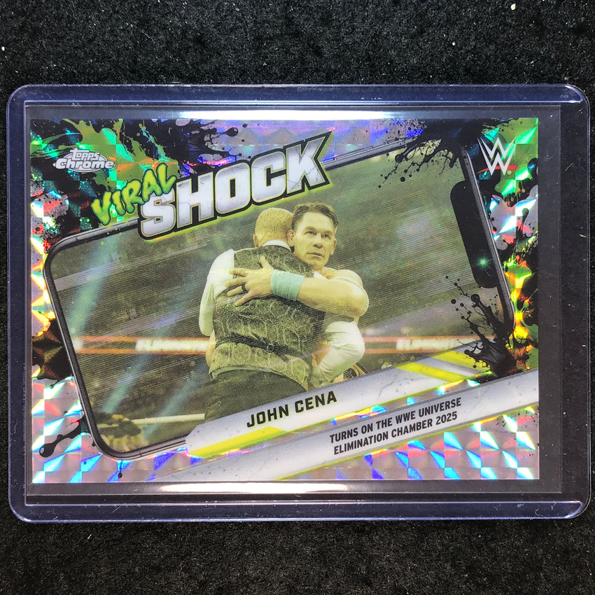 2026 Topps Chrome WWE JOHN CENA Viral Shock Geometric #1