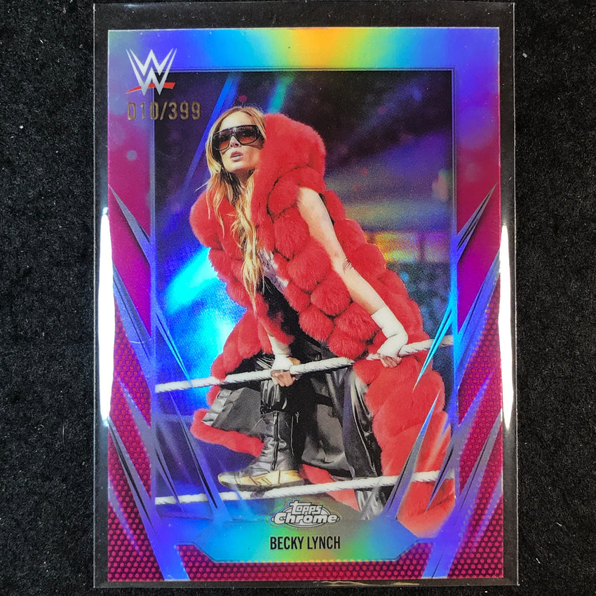2026 Topps Chrome WWE BECKY LYNCH Base Magenta /399 #11