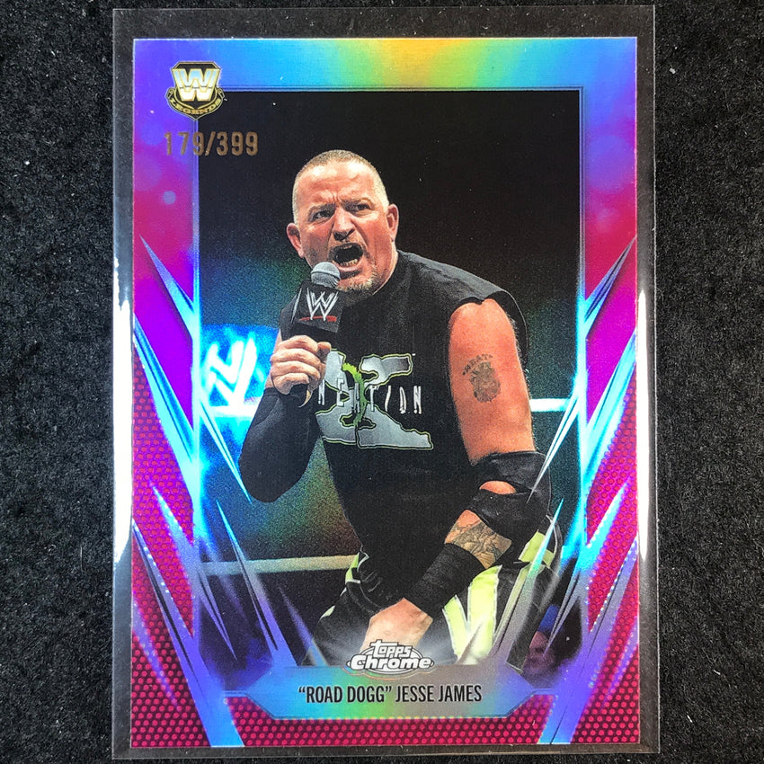 2026 Topps Chrome WWE "ROAD DOGG" JESSE JAMES Base Magenta /399 #23