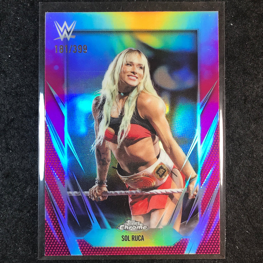 2026 Topps Chrome WWE SOL RUCA Base Magenta /399 #34