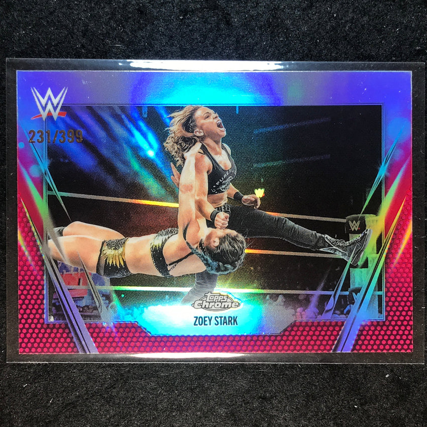 2026 Topps Chrome WWE ZOEY STARK Base Magenta /399 #60