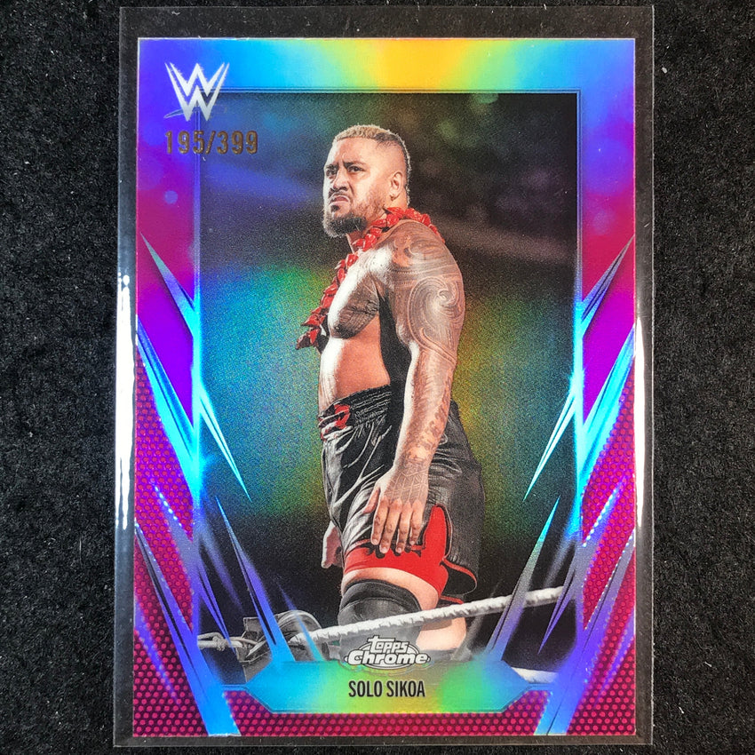 2026 Topps Chrome WWE SOLO SIKOA Base Magenta /399 #63