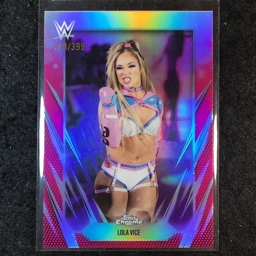 2026 Topps Chrome WWE LOLA VICE Base Magenta /399 #98